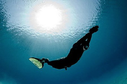 apnea diver by Miro Polensek 